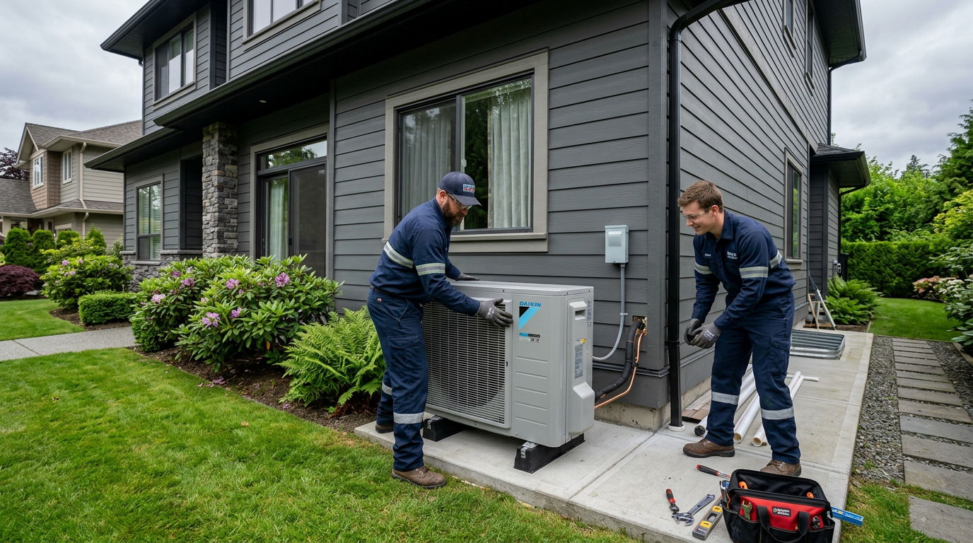 Heat pump installation and service